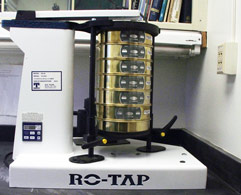 Specialized equipment is used to separate sands, silts, & clays  for texture analysis